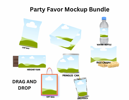 blank Party Favor bundle edible design